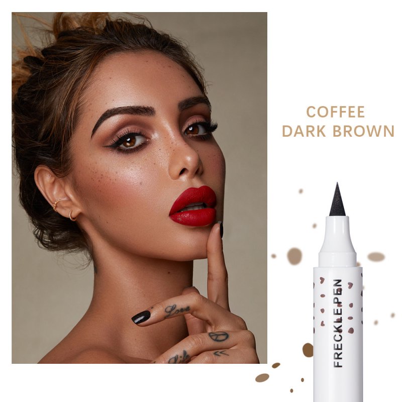 Natural  Simulation  Freckle  Pen Color Rendering Waterproof Dot Makeup Spotting Pen 2#dark brown