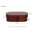 Natural Single layer Wooden Lunch Box with Bondage Belt for Student  Single layer