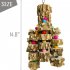 Natural Wood Hanging Chew String Handmade Tear resistant Bird Tooth Cleaning Molar Toys for Large Medium Parrot