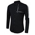 Yong Horse Men's Causal Shirt White Size M