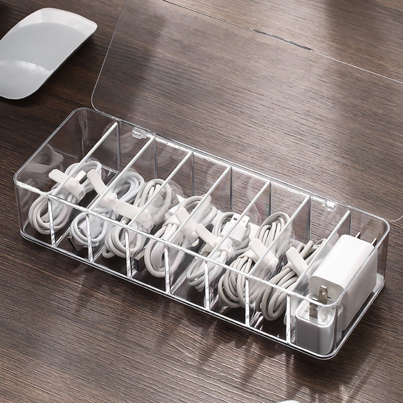 Cable Organizer Data Cable Storage Box / Management Belt Charging Power Line Earphone Fixed Rack For Home Office 