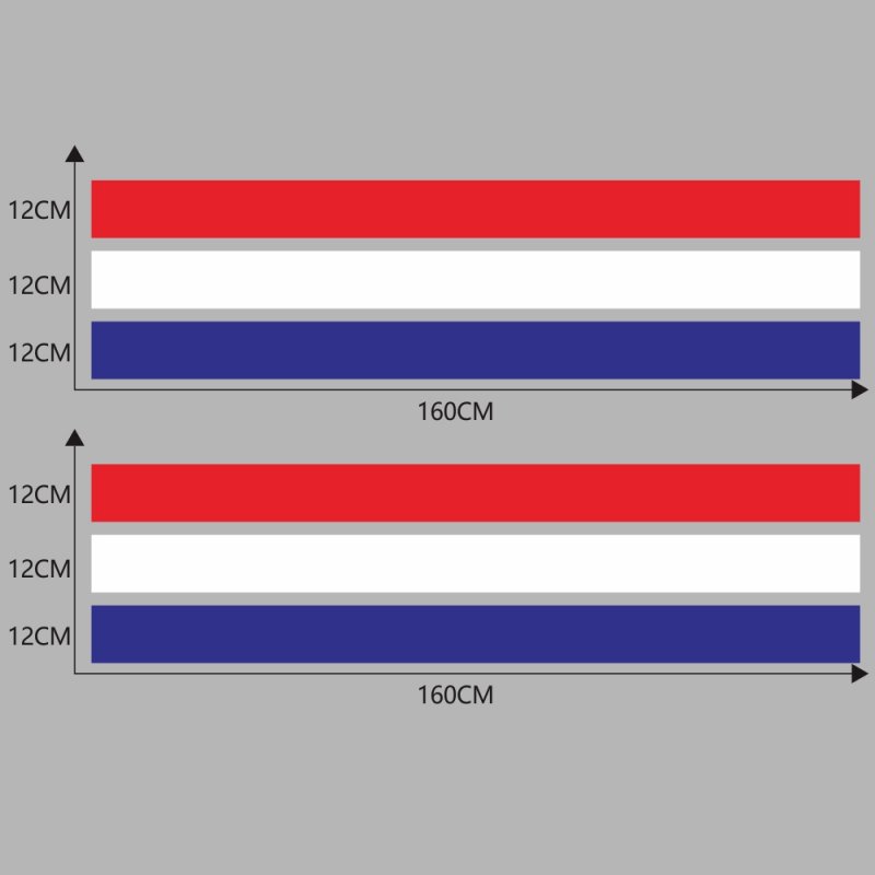 D-1045 Tricolor Lines Custom Vinyl Decal Car Body Door Side Stickers Stripes Racing Style for Bmw Audi Kia Honda Toyota 