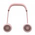 Neck Ear Hanging Fan Adjustable Portable Recharging  Fan For Outdoor Sports HX923 pink