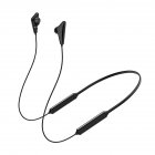 Neck Hanging Bluetooth-compatible 5.0 Headset Magnetic Charging Large Battery Sports Earplugs Noise Reduction Music Headphone Black