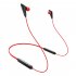 Neck Hanging Bluetooth compatible 5 0 Headset Magnetic Charging Large Battery Sports Earplugs Noise Reduction Music Headphone Red