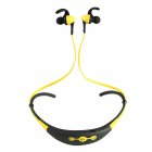 Neck Hanging Sport BT Earphone 4 1 Two in One Stereo Headset yellow