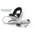 Neck and Head Massager which relieves tension  headache  and revitalizes your brain and body using air pressure  vibration  music and heat     