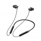 Neckband Bluetooth-compatible Headset In-ear Binaural Sports Running Wireless Headphone Smart Call Music Earphones black