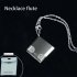 Necklace Flute Music Pendant Necklace Portable Small Instrument Can Be Played Metal Pendant Flute Jewelry Flute Jewelry Mini Flute Gift For Women Teens Girls Me