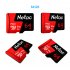 Netac P500 PRO TF Card   Red Black   Micro SD Card   128 GB