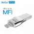 Netac U651 Lightning USB 3 0 OTG Flash Drive Sliver Aluninum Alloy USB3 0 Flash Disk