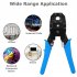 Network Crimping 3in1 Tool Kit With Wire Stripper Maintenance Repair Tools  Crimping Hand Tools For RJ11 6P4C  RJ12 6P6C  RJ22 4P4C 4P2C  RJ45 8P8C  Connectors 