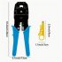 Network Crimping 3in1 Tool Kit With Wire Stripper Maintenance Repair Tools  Crimping Hand Tools For RJ11 6P4C  RJ12 6P6C  RJ22 4P4C 4P2C  RJ45 8P8C  Connectors 