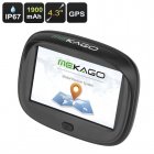 Never again take a wrong turn with this 4 3 Inch motorcycle GPS navigation system that allows you to install your own maps thanks to its Windows CE 6 0 OS 