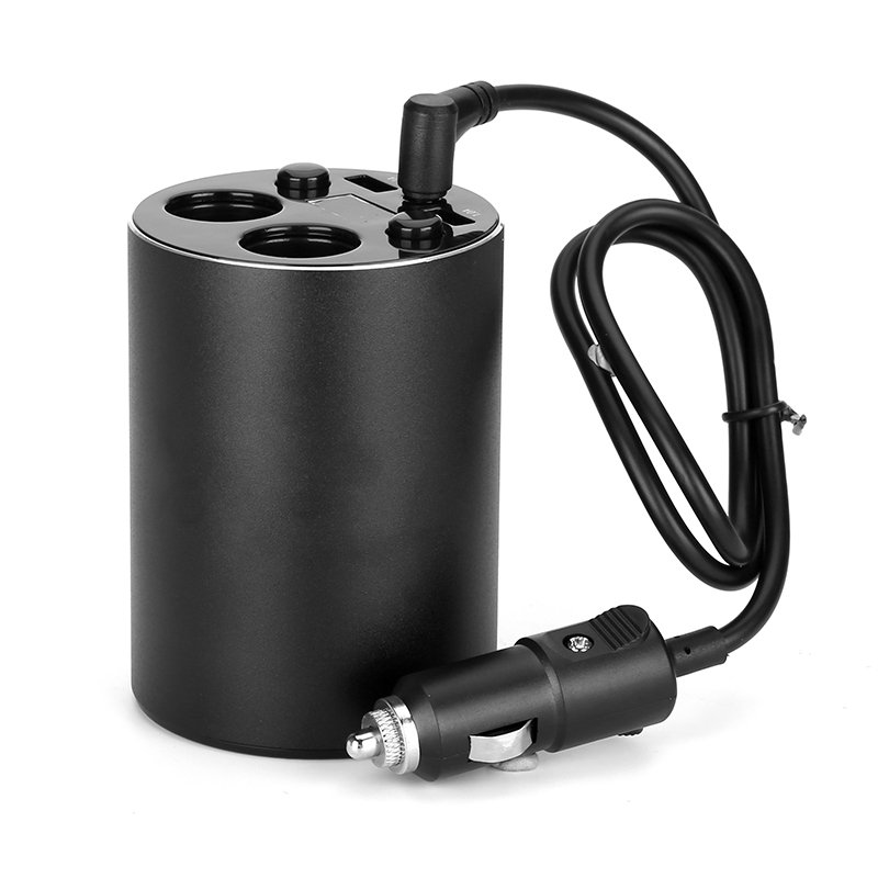Car Cup USB Charger (Black)