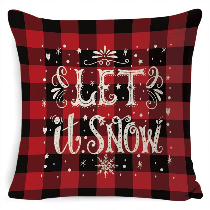 New Christmas Pillowcase Pillow Cover Cushion Cover Home Nordic Style Linen Pillow Case A4_45*45cm pillowcase