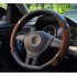 New Design Summer Ice Silk Steering Wheel Cover  Breathable Anti skid Univere cover red 38cm