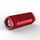 New Fabric Portable Wireless Bluetooth Speaker Mini Stereo Outdoor Waterproof Audio Subwoofer with Microphone red