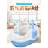 New Heightened Crack Proof Polyester Pet Litter Box For Cat Kitten Indoor Cat Toilet blue