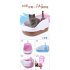 New Heightened Crack Proof Polyester Pet Litter Box For Cat Kitten Indoor Cat Toilet blue