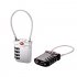 New Red Dot Luggage Lock Small Mini Customs Zinc Alloy Password Lock Silver