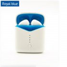 New Wireless Headset P20 Bluetooth 5 0 Stereo Touch Headset with Wireless Charging for Mobile Phone blue