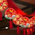 New Year Hanging Flag Decorations With 12pcs 18cm Hanging Ornament Chinese Spring Festival Decorations For Weddings Party 3 meters WQ Latte art 06  12 pcs piece