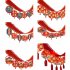 New Year Hanging Flag Decorations With 12pcs 18cm Hanging Ornament Chinese Spring Festival Decorations For Weddings Party 3 meters WQ Latte art 06  12 pcs piece