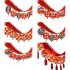 New Year Hanging Flag Decorations With 12pcs 18cm Hanging Ornament Chinese Spring Festival Decorations For Weddings Party 3 meters WQ Latte art 06  12 pcs piece