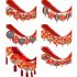 New Year Hanging Flag Decorations With 12pcs 18cm Hanging Ornament Chinese Spring Festival Decorations For Weddings Party 3 meters WQ Latte art 06  12 pcs piece