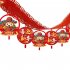 New Year Hanging Flag Decorations With 12pcs 18cm Hanging Ornament Chinese Spring Festival Decorations For Weddings Party 3 meters WQ Latte art 06  12 pcs piece