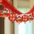 New Year Hanging Flag Decorations With 12pcs 18cm Hanging Ornament Chinese Spring Festival Decorations For Weddings Party 3 meters WQ Latte art 06  12 pcs piece