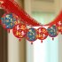 New Year Hanging Flag Decorations With 12pcs 18cm Hanging Ornament Chinese Spring Festival Decorations For Weddings Party 3 meters WQ Latte art 07  12 pcs piece