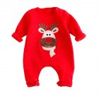 Newborn Baby Christmas One-piece Cotton Garment Rompers Jumpsuits Baby Suit Costumes as Photo Props