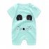 Newborn Infant Baby Boy Girl Cartoon Printing Short Sleeve Romper Bodysuit  White Rabbit 80cm