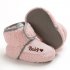 Newborn Plush Snow Boot Warm Soft Sole Non slip Shoes for Winter Infant Boys Girls Pink Inside length 11 cm