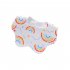 Newborn Saliva Towel Cute Cartoon Printing Petal Bibs Cotton Waterproof Adjustable Bib For Baby Aged 0 1 golden dots