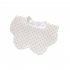 Newborn Saliva Towel Cute Cartoon Printing Petal Bibs Cotton Waterproof Adjustable Bib For Baby Aged 0 1 golden dots