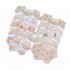 Newborn Saliva Towel Cute Cartoon Printing Petal Bibs Cotton Waterproof Adjustable Bib For Baby Aged 0 1 golden dots