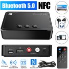 Nfc Bluetooth-compatible Receiver App Control With Tuning Headset Wireless 3.5m Car Audio Bluetooth-compatible Adapter black