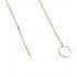 Nice Simple Metal Chain Choker Circle Bar Necklace Gold Color