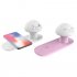 Night Lamp Wireless Fast Charge Touch Control Desktop Lamp 8 Colors Compatible for iPhone11 X XS XR XS Max  pink