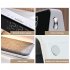 Night Light Alarm Clock Light with Touch Dimming  Alarm Clock and Snooze Function Atmosphere Lamp for Bedroom White EU Plug