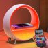 Night Light Alarm Clock Colorful Bedroom Smart Wireless Speaker Multifunctional Alarm Clock Sound Machine Night Light For Nursery Toddler Kids Bedroom Standard 
