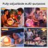 Night Light Alarm Clock Colorful Bedroom Smart Wireless Speaker Multifunctional Alarm Clock Sound Machine Night Light For Nursery Toddler Kids Bedroom Standard 