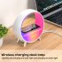 Night Light Alarm Clock Colorful Bedroom Smart Wireless Speaker Multifunctional Alarm Clock Sound Machine Night Light For Nursery Toddler Kids Bedroom Smart 15W