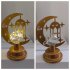 Night Light Crescent Moon Lamp 6000LM Ramadan Desk Light With Frosted Metal Base Built in LED String Light Nightstand Lamp For Living Room Bookshelf Workbench S