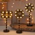 Night Light Crescent Moon Lamp 6000LM Ramadan Desk Light With E14 Lamp Head Wood Shell Built in LED Beads Nightstand Lamp For Living Room Bedroom Castle model