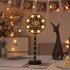 Night Light Crescent Moon Lamp 6000LM Ramadan Desk Light With E14 Lamp Head Wood Shell Built in LED Beads Nightstand Lamp For Living Room Bedroom Castle model