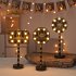 Night Light Crescent Moon Lamp 6000LM Ramadan Desk Light With E14 Lamp Head Wood Shell Built in LED Beads Nightstand Lamp For Living Room Bedroom Castle model